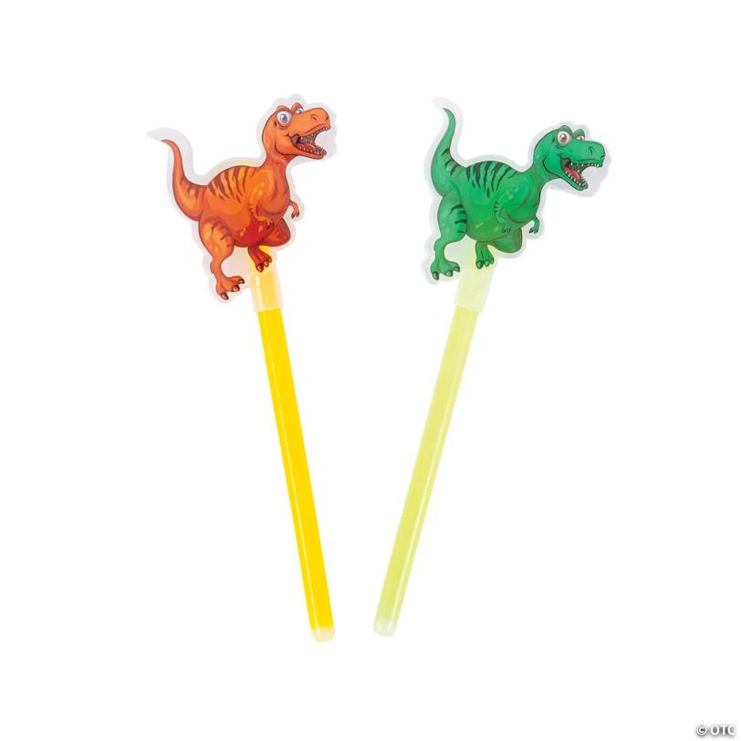 Glow Dinosaur Wands - 12 Pc.