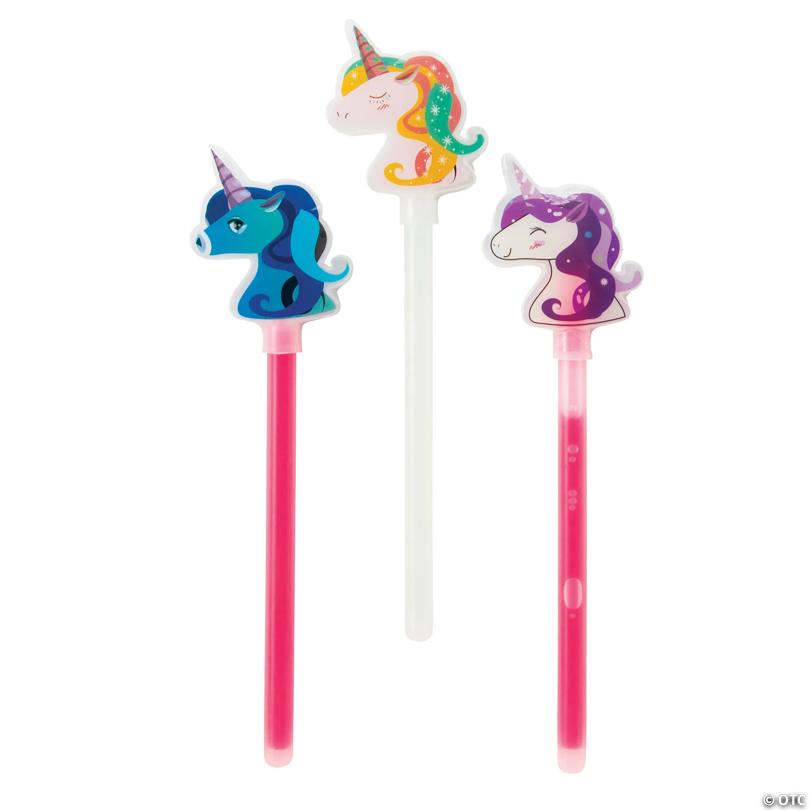 Glow Unicorn Wands - 12 Pc.