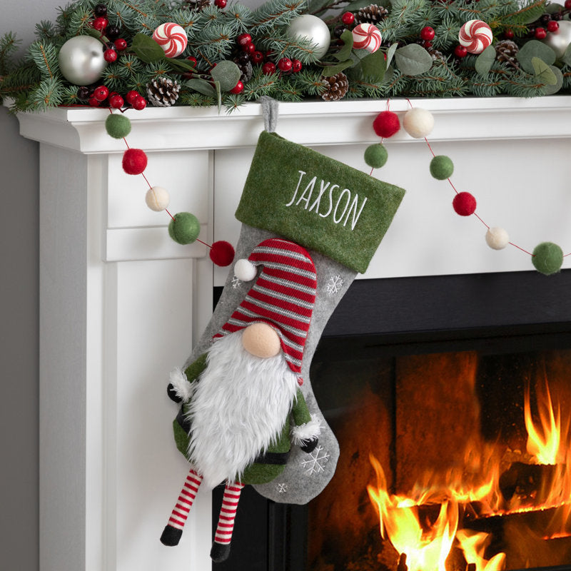 Gnome Character Personalized Stocking