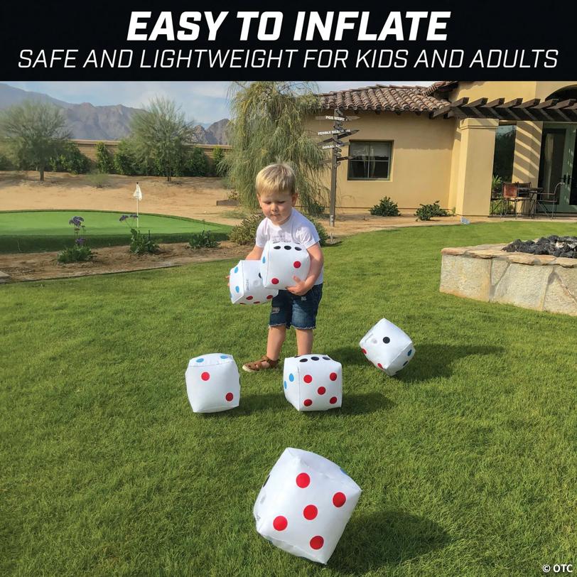 GoSports 6" Giant Inflatable Dice - 6 Pack