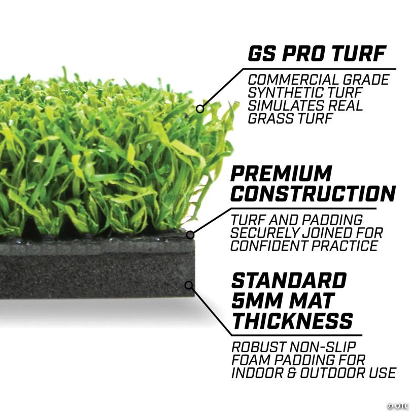 GoSports Golf 2x1 Artificial Turf Hitting Mat