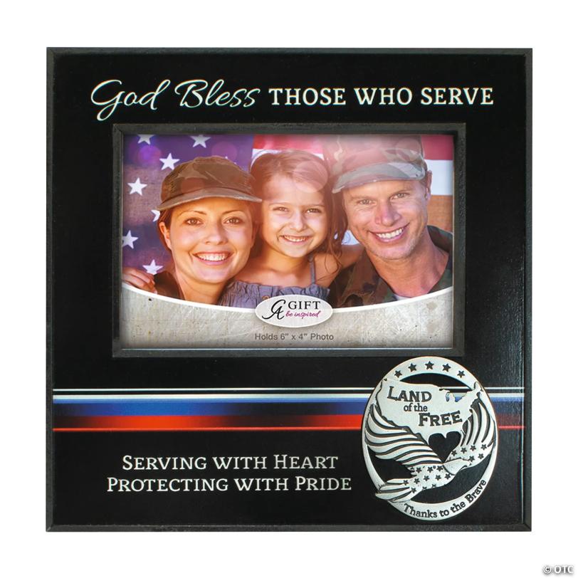 God Bless Those Who Serve Picture Frame