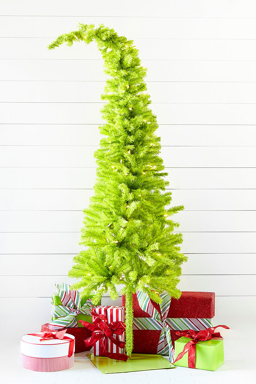 5 Foot Lime Green Whimsical Christmas Tree with 150 LED Lights