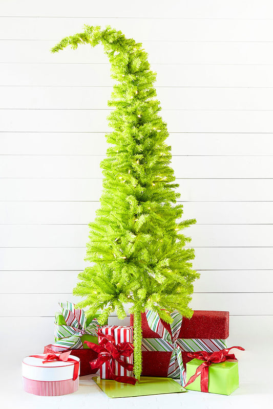5 Foot Lime Green Whimsical Christmas Tree with 150 LED Lights