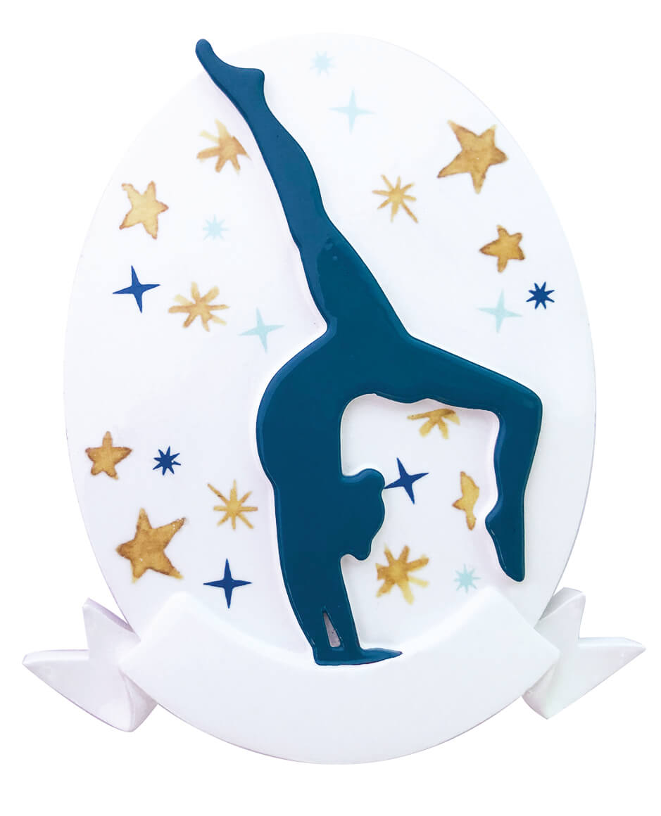 3.5" Child Gymnast Customizable Ornament