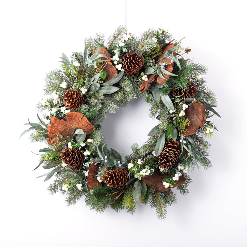 Artificial Christmas Wreath as a festive door display