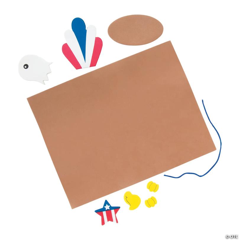 Handprint Patriotic Eagle Foam Craft Kit - Makes 12