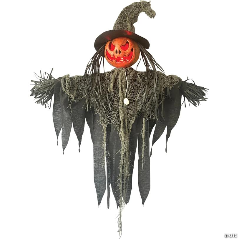 Hanging Jack-o-Lantern Scarecrow Decoration
