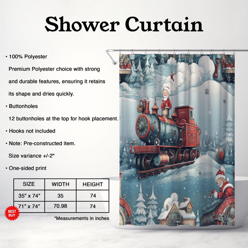 Holiday Wonderland Express - Premium Shower Curtain
