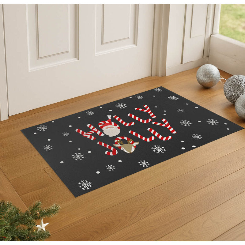 Holly Jolly Seasonal Indoor Door Mat