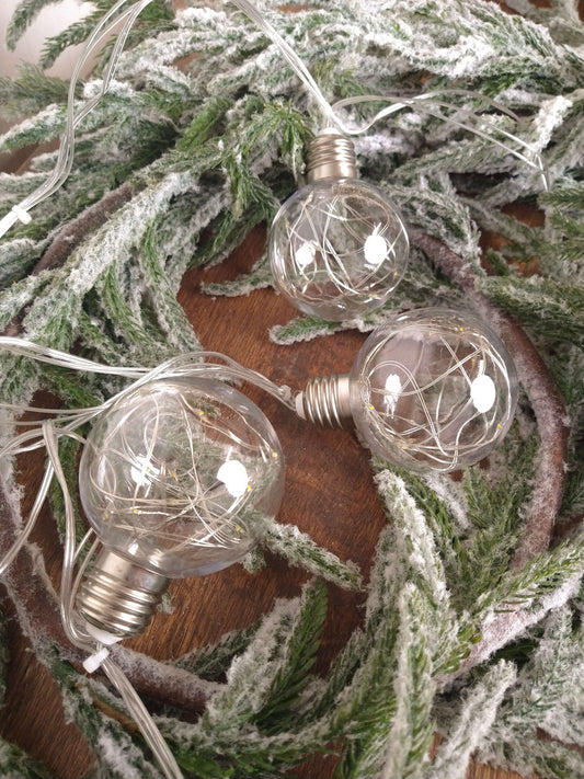 LED String Lights Clear Balls 3 Inch Orbs Holiday Decoration