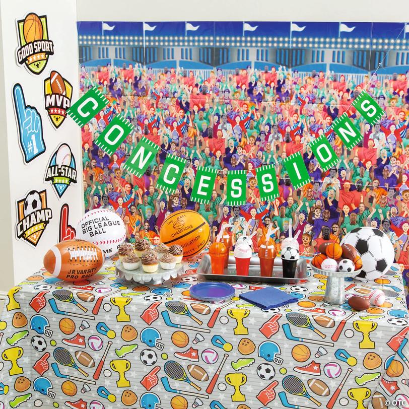 Inflatable 11" Basketball, Soccer, Baseball & Football Toy Assortment - 12 Pc.