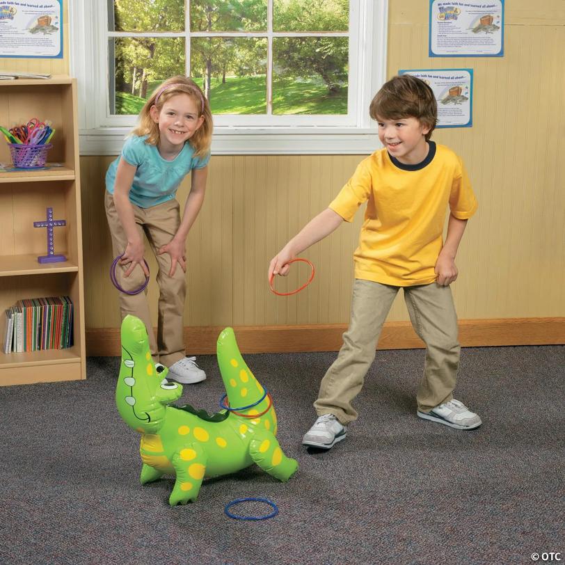 Inflatable Alligator Ring Toss Game