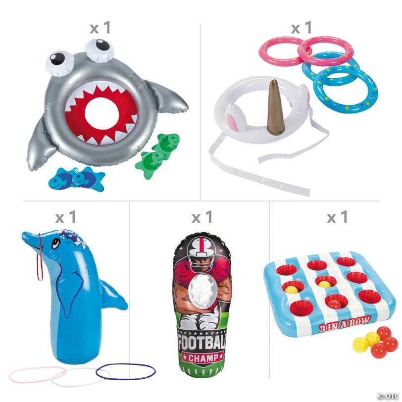 Inflatable Games Boredom Buster Kit - 5 Games