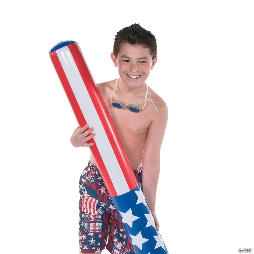 Inflatable Patriotic Pool Noodles