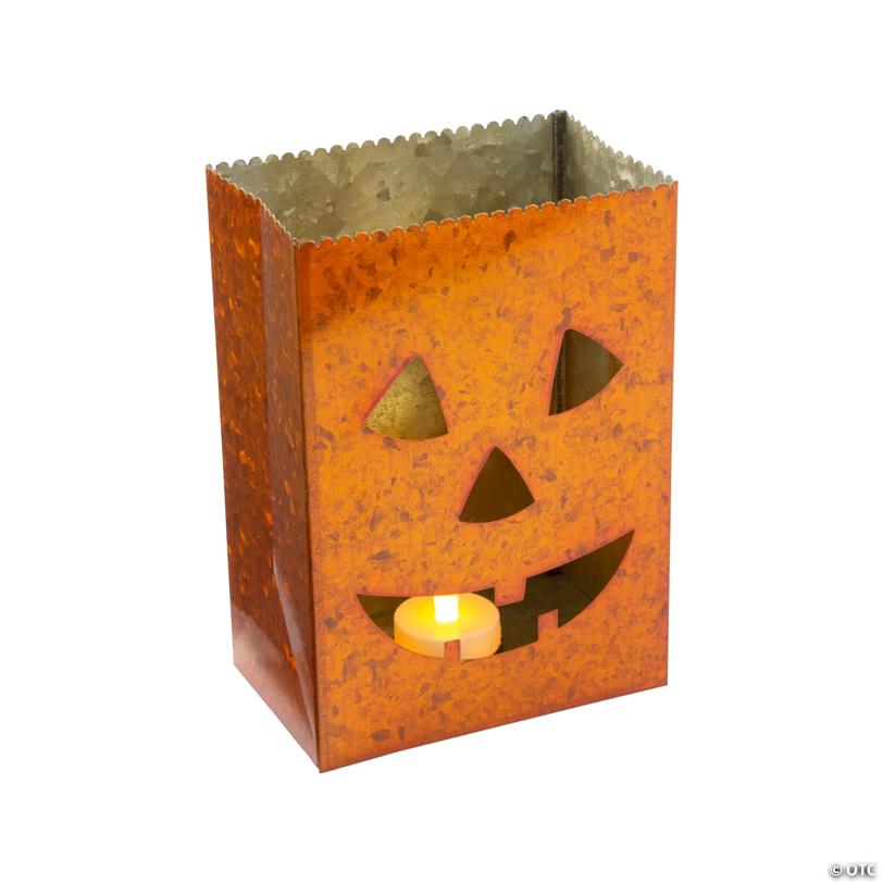 Jack-O’-Lantern Tabletop Luminary Halloween Decorations - 3 Pc.