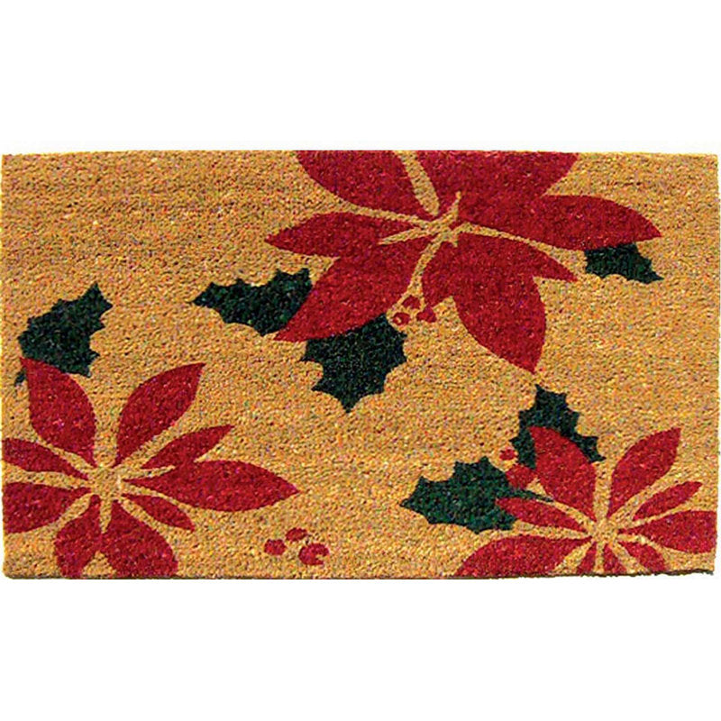 Javi Non-Slip Floral Christmas Doormat
