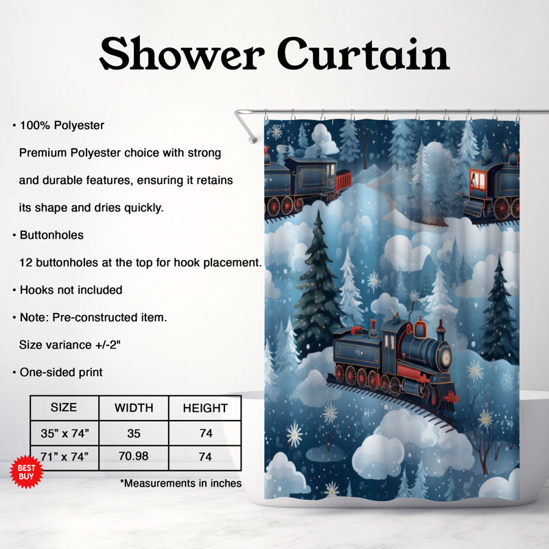 Jolly Train - Premium Shower Curtain