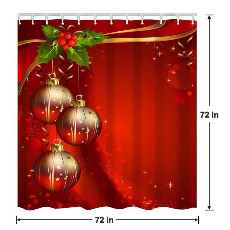 Juliella Abstract Shower Curtain with Hooks Included