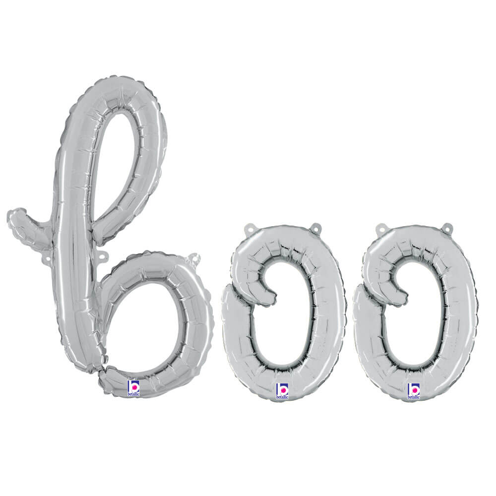 BOO - BETALLIC SCRIPT LETTERS KIT (AIR-FILL ONLY) | USA Decoration®