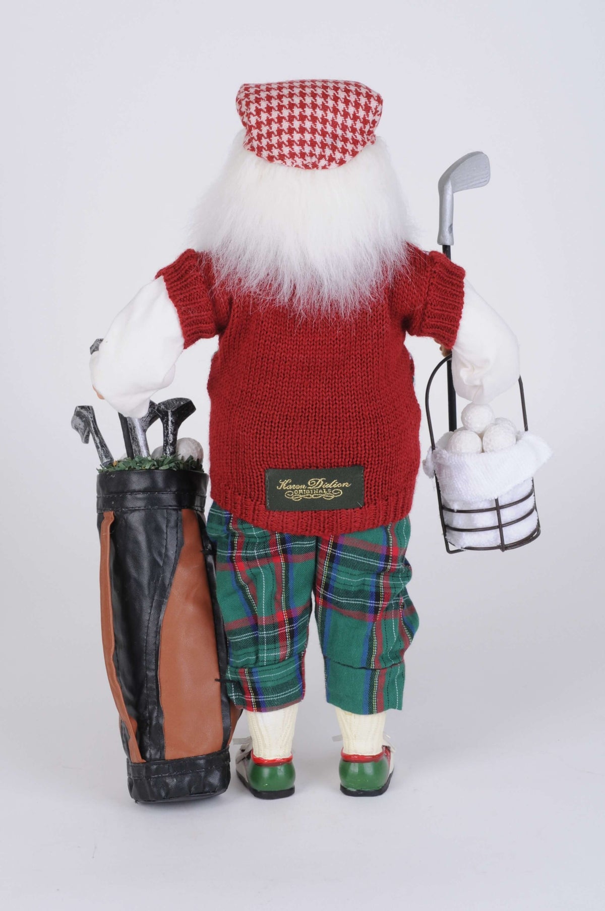16" Karen Didion Golf Santa with Basket