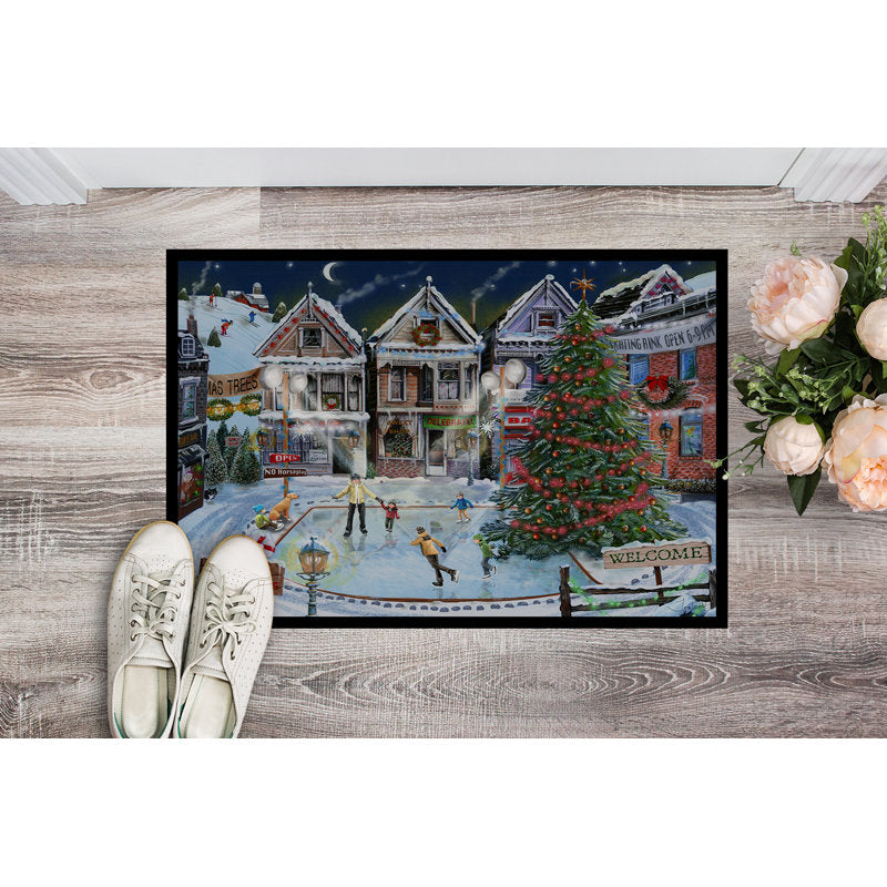 Keilson Non-Slip No Pattern Christmas Doormat