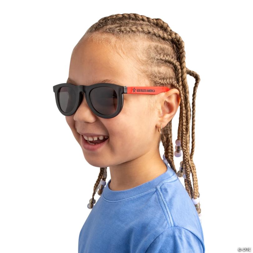 Kids God Bless America Sunglasses - 12 Pc.