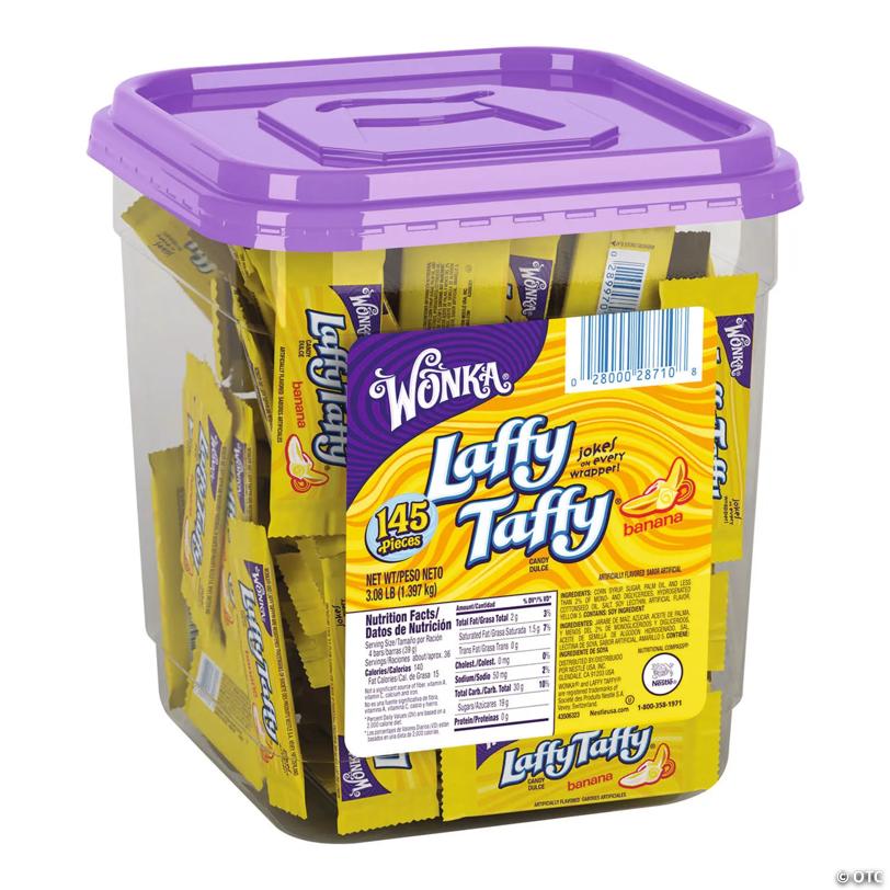 LAFFY TAFFY Banana Tub, 145 Count