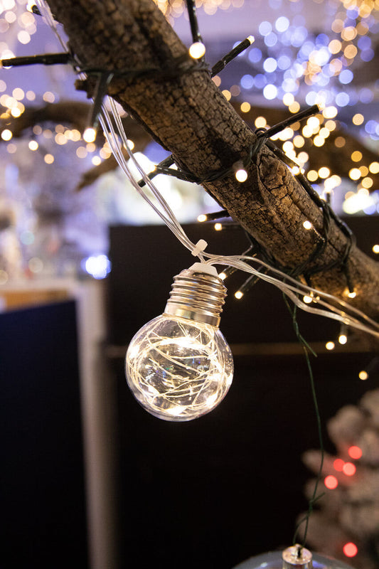 LED String Lights Clear Balls 2 Inch Orbs Holiday Decoration