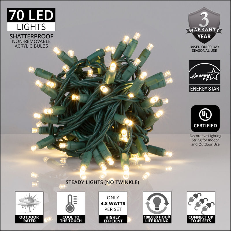 LED Christmas 70 Light String Light