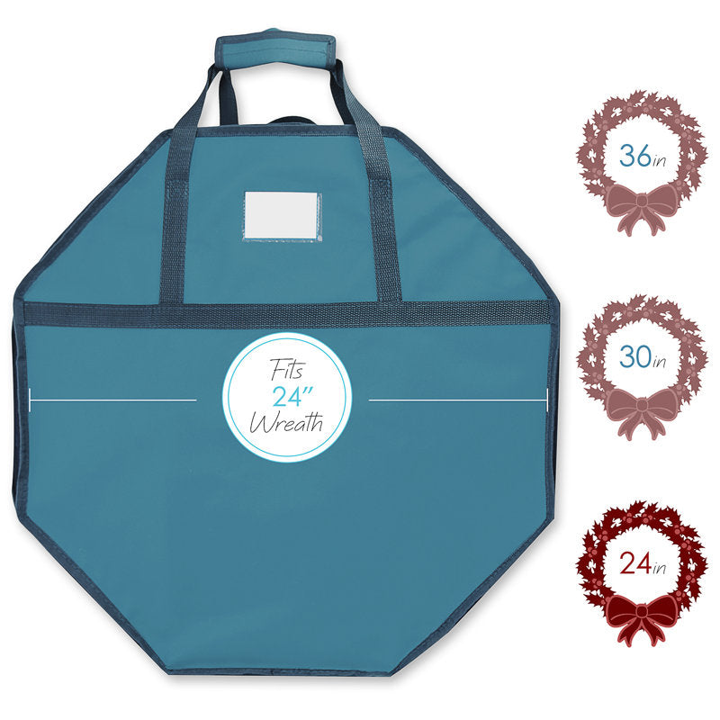 Lauralyn Moisture Resistant Christmas Wreath Storage Bag