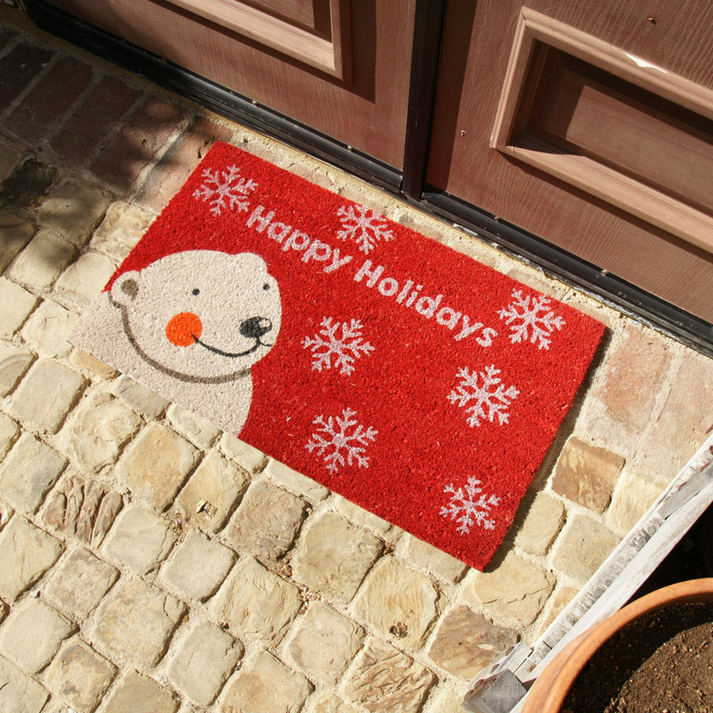 Lenoire Non-Slip No Pattern Christmas Doormat