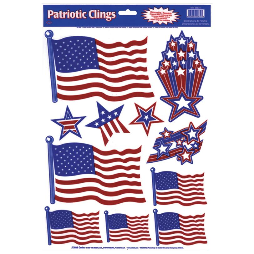 Patriotic Window Clings