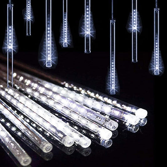 8 Tubes Snowfall 50cm White Color | USA Decoration®