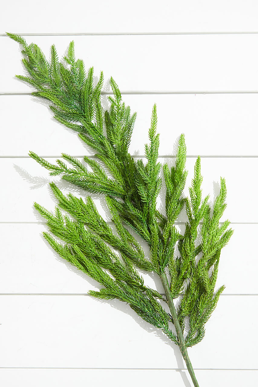 38” Natural Touch Norfolk Pine Spray for Holiday Floral Displays