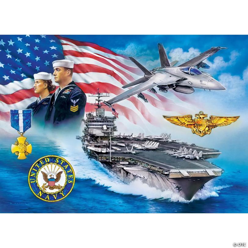 MasterPieces America's Navy - Anchors Away 1000 Piece Jigsaw Puzzle