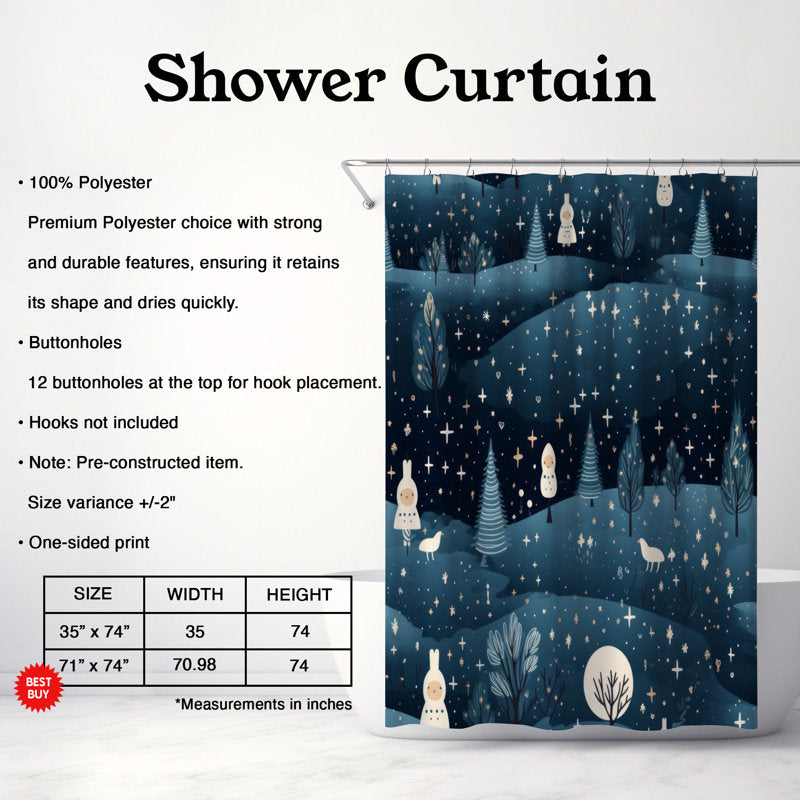 Merry Night - Premium Shower Curtain
