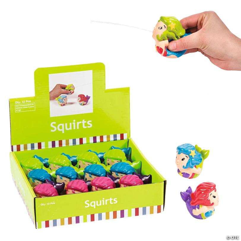 Mini Mermaid Squirt Toys - 12 Pc.