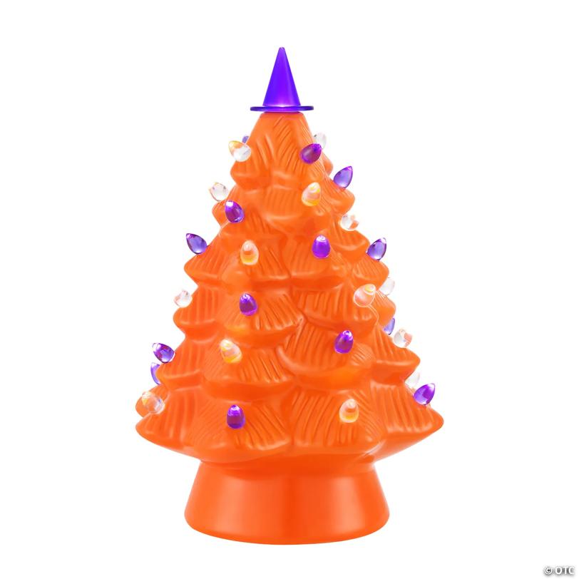 Mr. Halloween Orange Halloween Tree Tabletop Decoration
