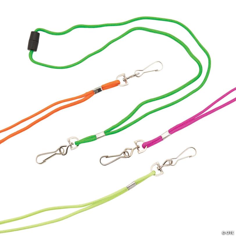 Neon Breakaway Lanyards - 12 Pc.
