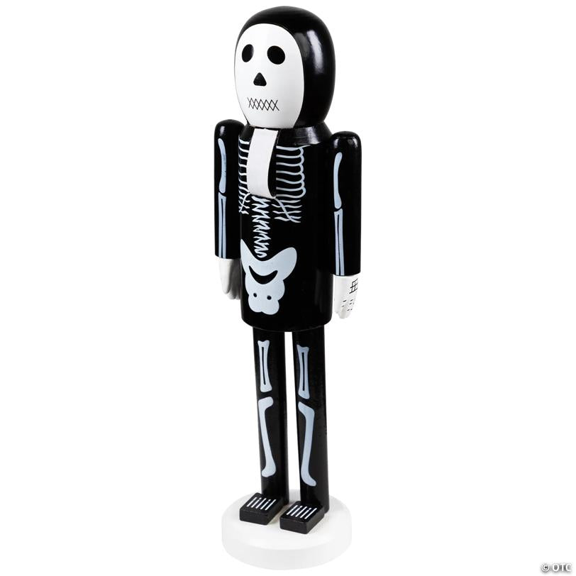 Northlight 14" Black and White Skeleton Halloween Nutcracker