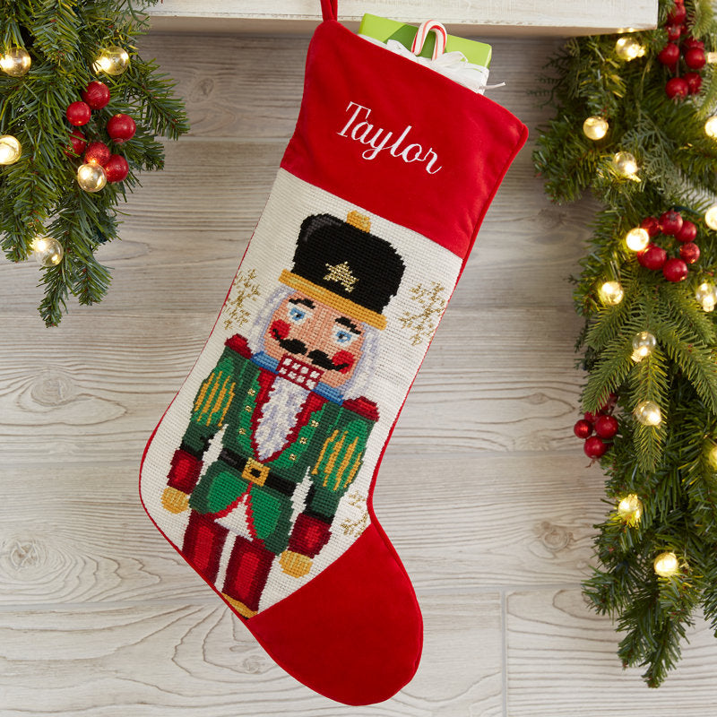 Nutcracker Personalized Needlepoint Stocking