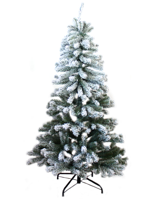 5 ft PVC Christmas Tree Snow Flocked