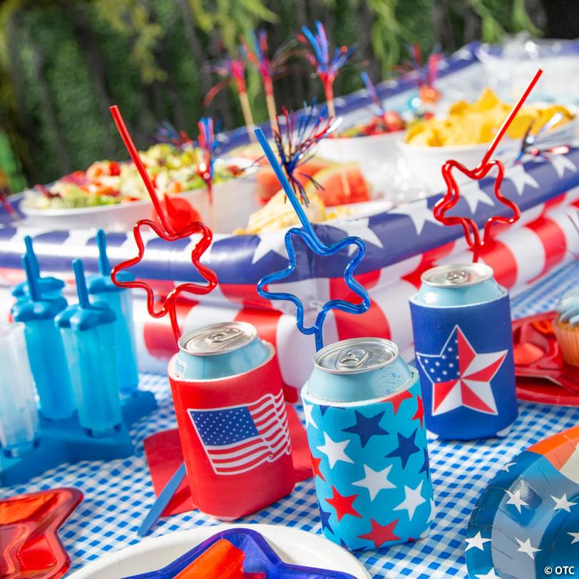 Patriotic Can Sleeves - 12 Pc.