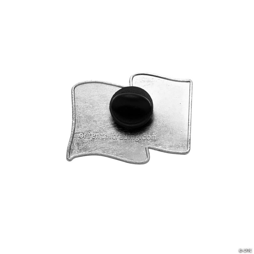 Patriotic Glitter Flag Pins - 12 Pc.