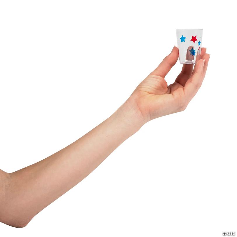 Patriotic Plastic Shot Glasses - 24 Pc.