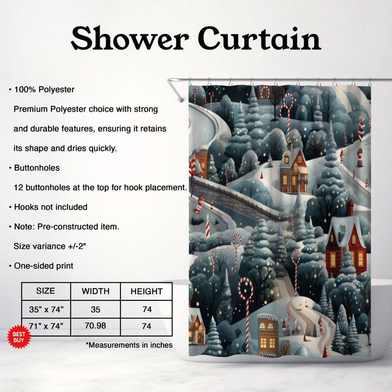 Peppermint Lane - Premium Shower Curtain