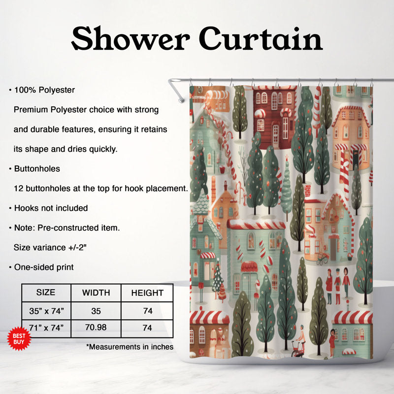 Peppermint Street - Premium Shower Curtain