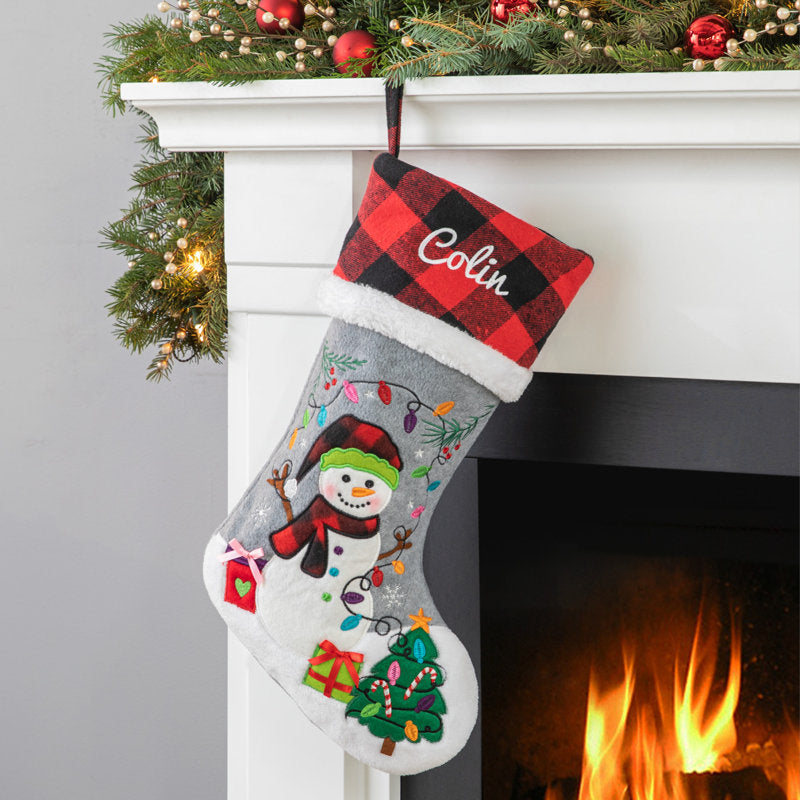 Personalized Snowman Stocking