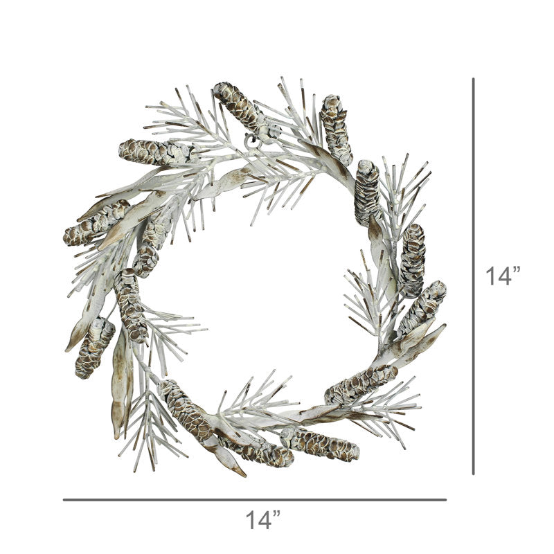 Artificial Christmas Wreath displayed on a front door